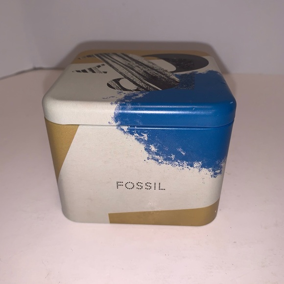 Fossil Stainless Steel Decker Chronograph Watch: Women 40mm Bling New Battery